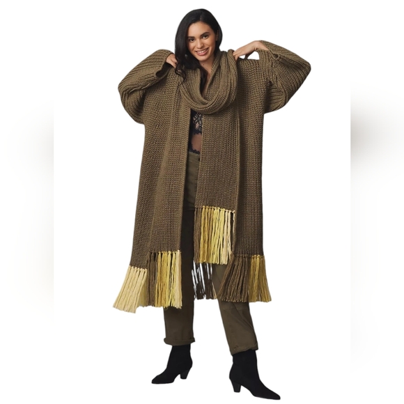 Anthropologie Accessories - NWT Top Rated Fringe Scarfs by Anthropologie OS Olive 🫒